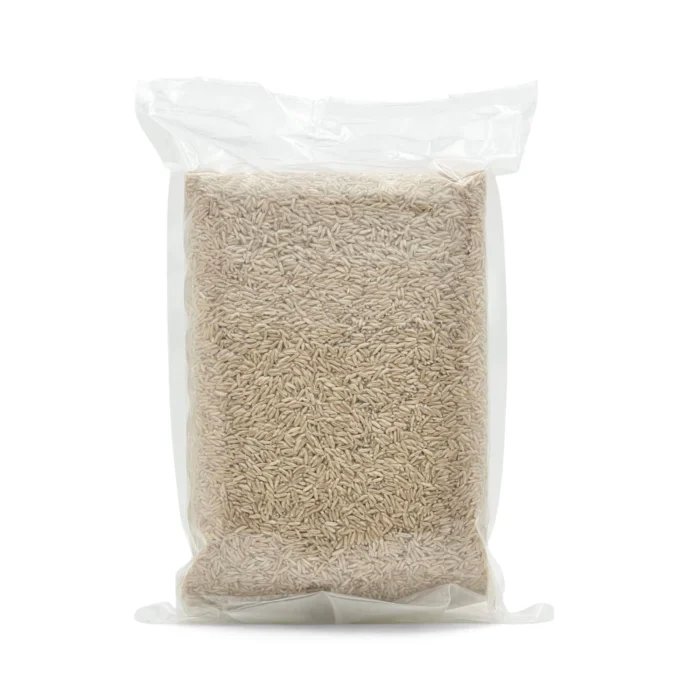 Organic Basmati Brown Rice package from the back