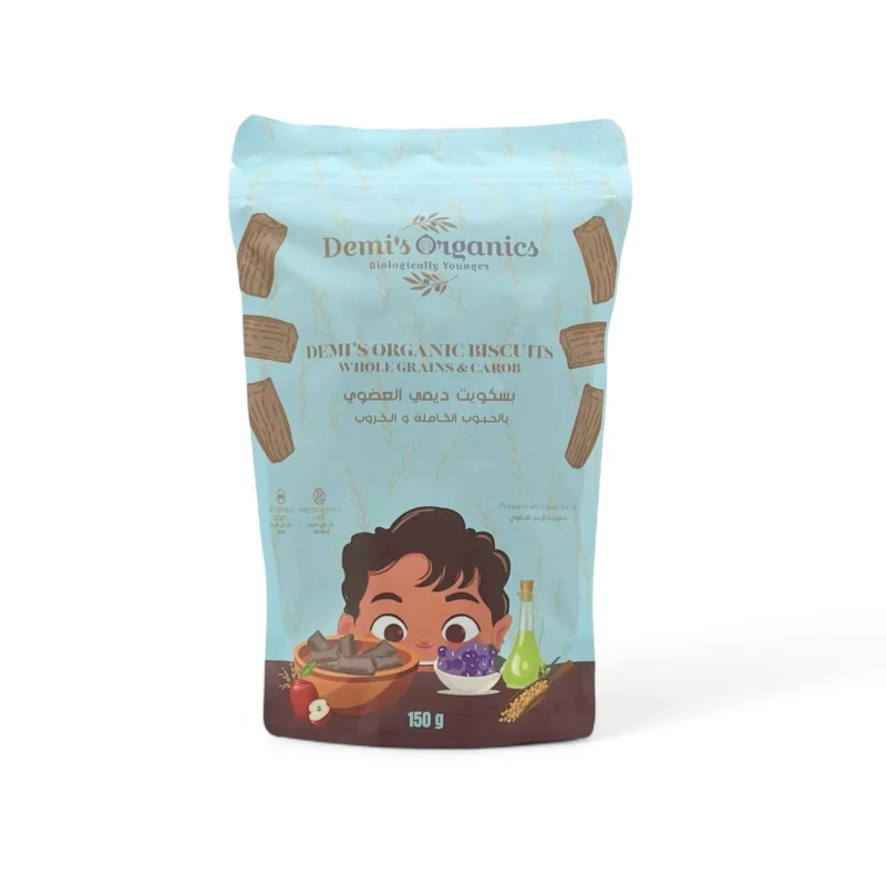 Organic Carob Biscuits Package